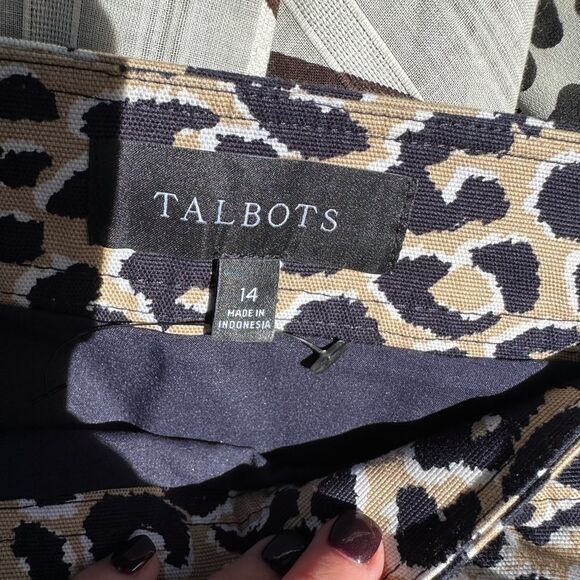 EUC Talbots Leopard Print Skirt - Picture 3 of 5